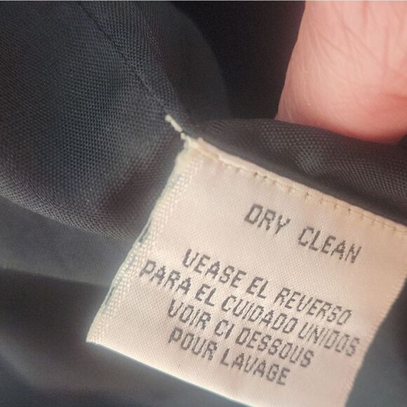 Vtg Together L Charcoal Gray Embroidered WOOL Blend Lined Pockets Women's Vest - Picture 6 of 8